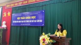 Hội thảo khoa học tiềm năng ứng dụng thạch dừa trong sản xuất gạc cầm máu