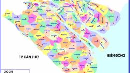 Bản đồ ranh giới hành chính tỉnh Vĩnh Long