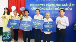 Betrimex hỗ trợ 9 hộ nông dân xây nhà tình thương