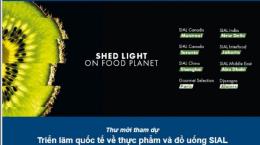 Thư mời tham dự Triển lãm quốc tế về thực phẩm và đồ uống SIAL
