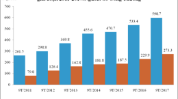 Xuất khẩu hàng hóa của tỉnh 9 tháng đầu năm tăng 12,24%